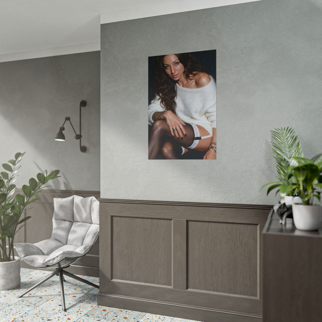 Alyx | Off The Shoulder Sweater Vibes | Boudoir Rolled Poster