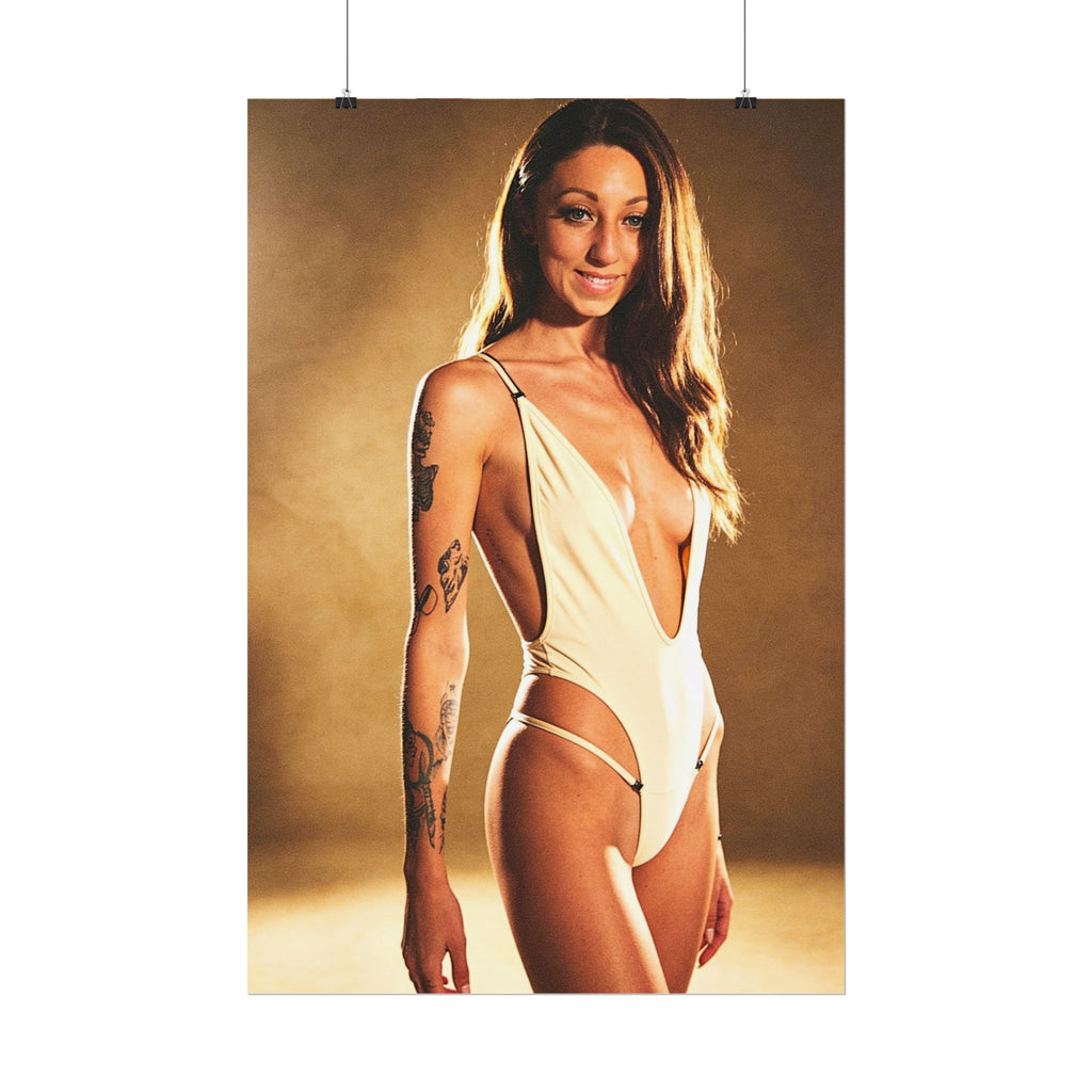 Alyx | Vintage Sepia Pinup Print | Rolled Poster