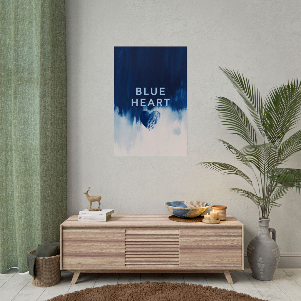 Blue Heart Music Poster