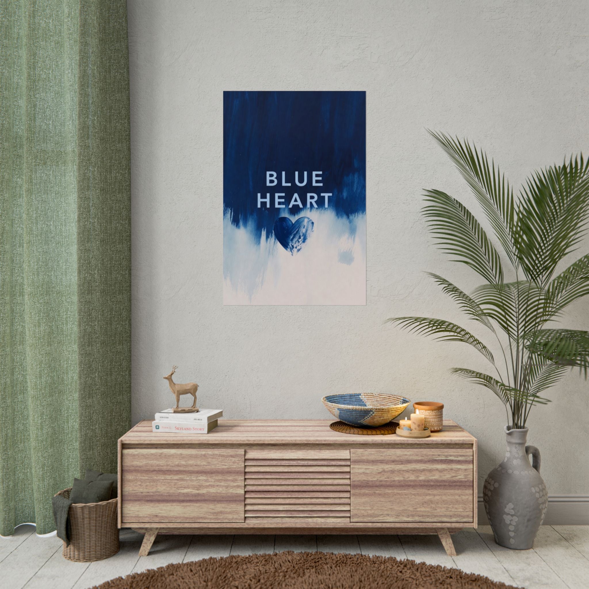 Blue Heart Music Poster
