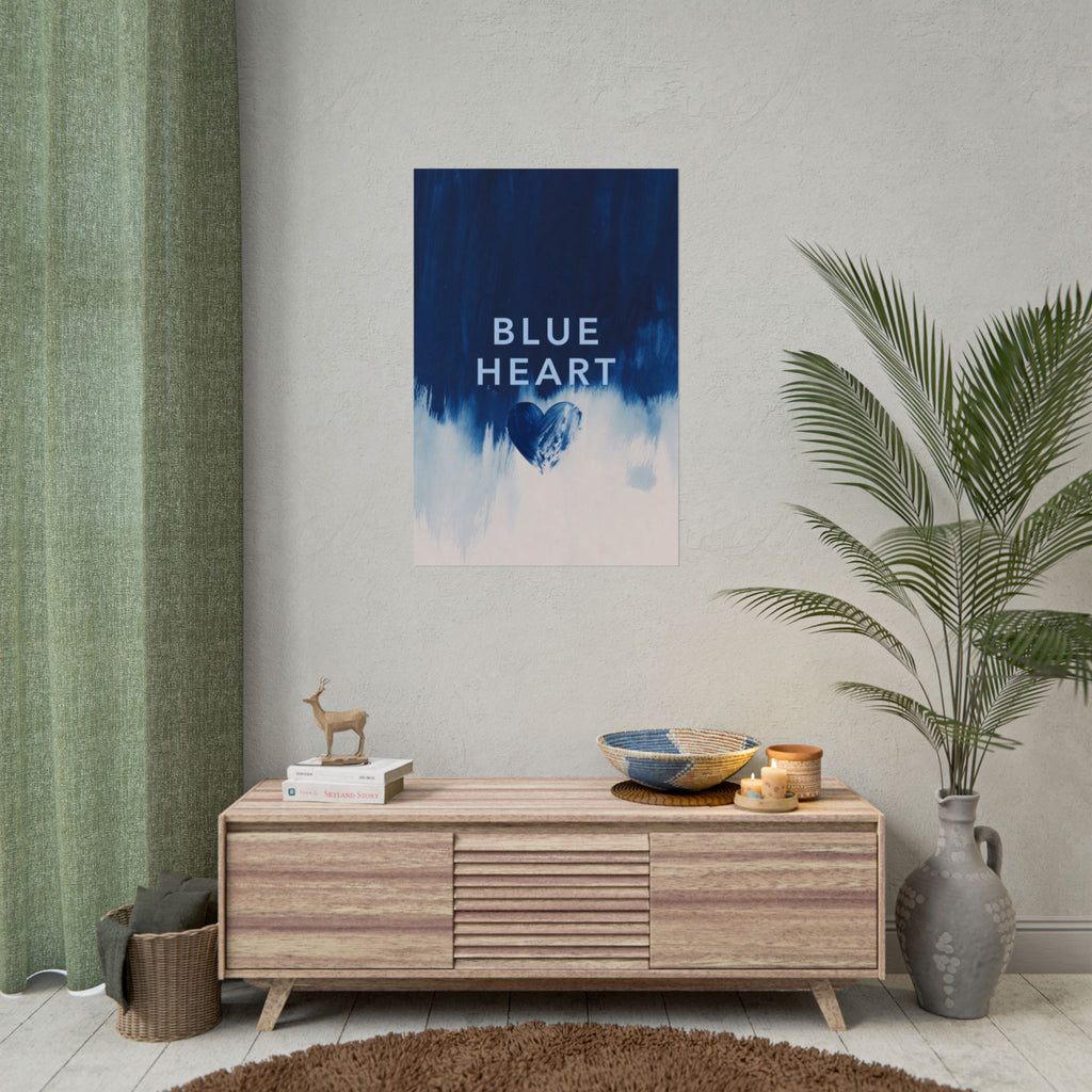 Blue Heart Music Poster