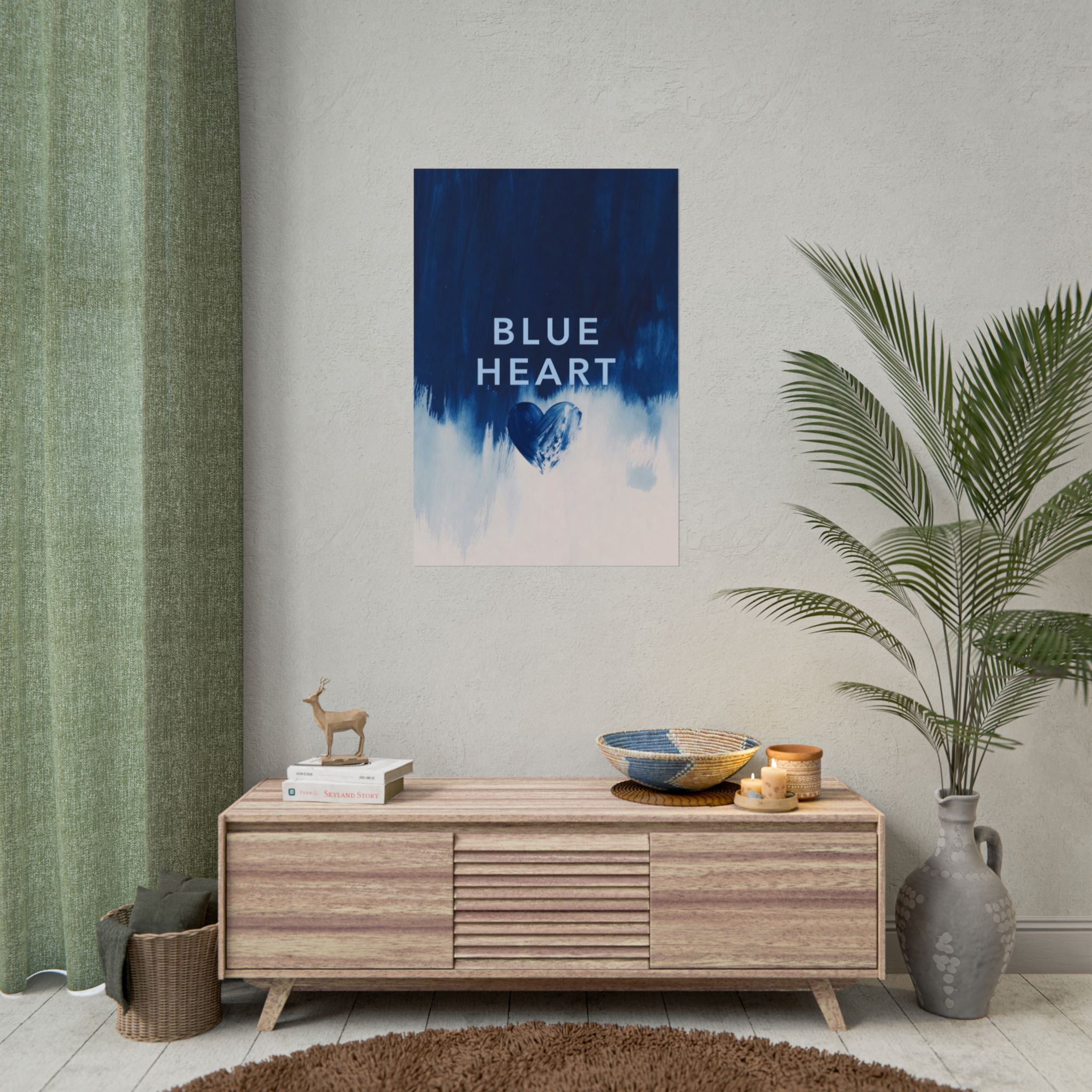 Blue Heart Music Poster