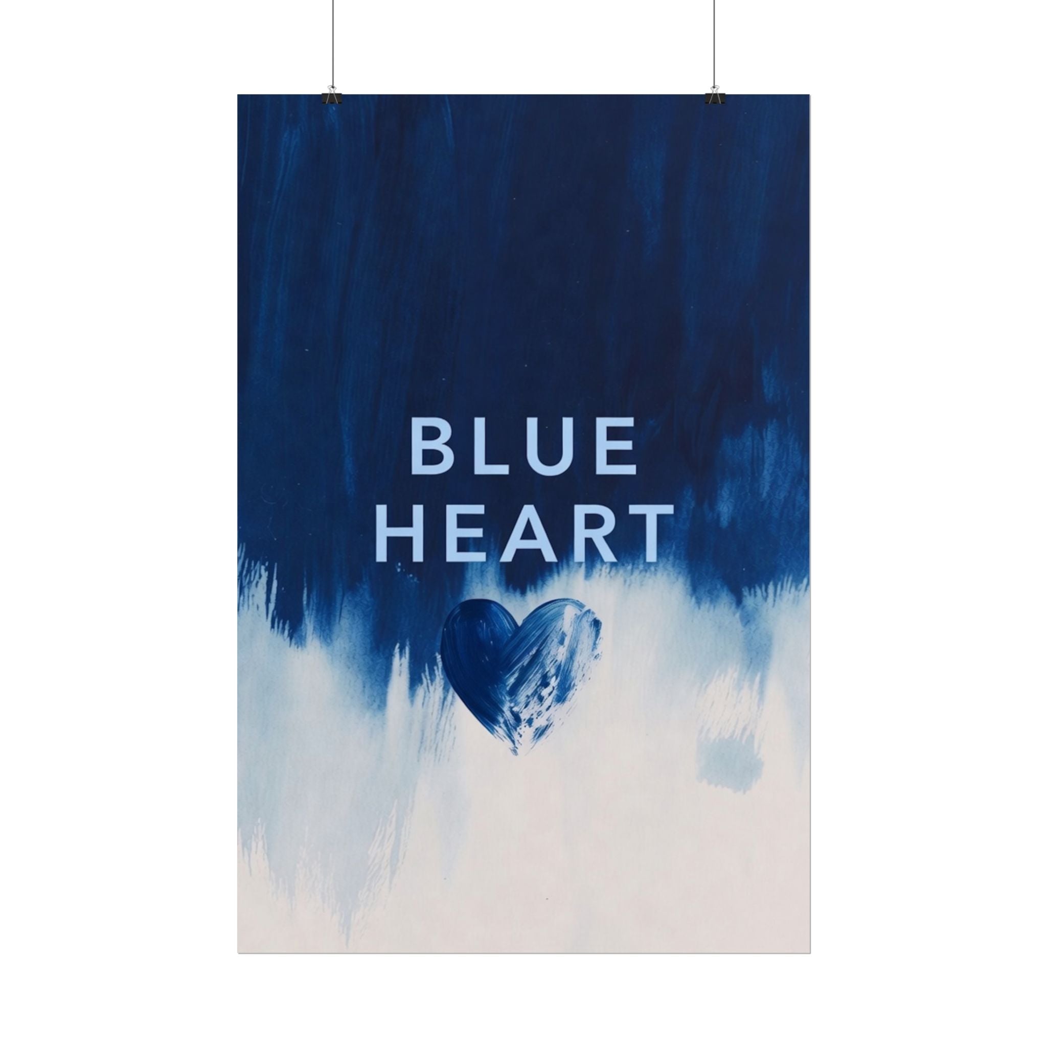 Blue Heart Music Poster